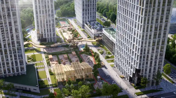 1-но комнатная квартира, 52,44 м², 26 эт., ЖК Very, Вери, фотография 14
