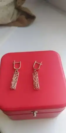 Золотые серьги, фотография 3