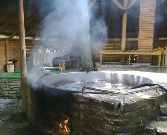 Банный чан для купания над костром. Молодильный чан, фотография 1