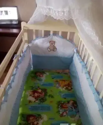 Кроватка детская+бортики+балдахин+кенгу, фотография 2