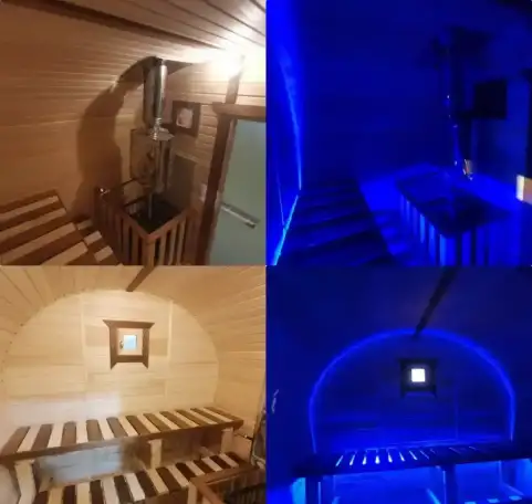 Сибирская баня-бочка из сосны высших сортов под ключ, фотография 4