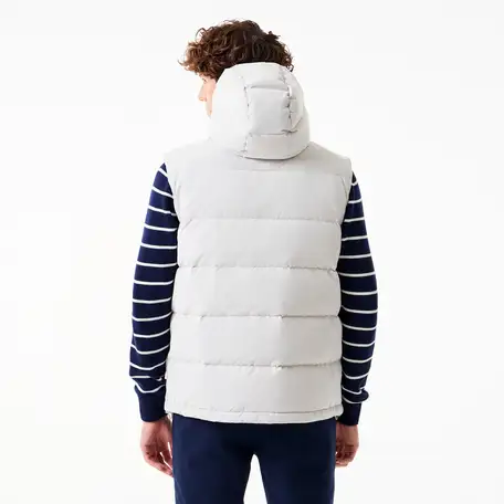 Мужской утеплённый жилет lacoste с капюшоном, фотография 2