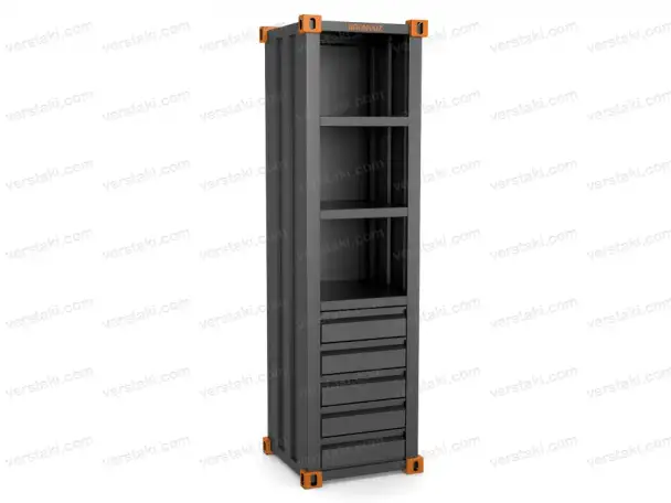 Шкаф в стиле лофт KronVuz ModStyle WS-3, фотография 1
