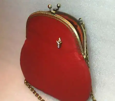 Маленькая сумочка красная кожаная Handmade, фотография 7