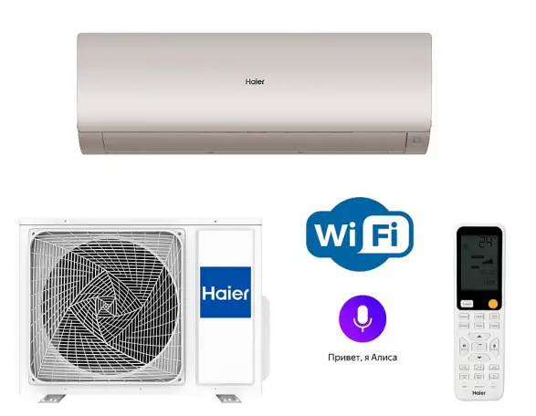 Настенный кондиционер не инвертор Haier Flexis HSU-07HFF103R3-GHSU-07HUF103R3 Алиса, Wi-Fi, фотография 1