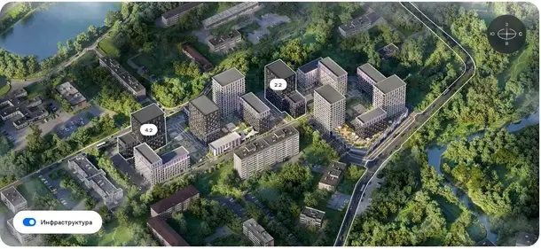 2-х комнатная квартира, 50,80 м², 7 эт., ЖК Верейская 41, фотография 17