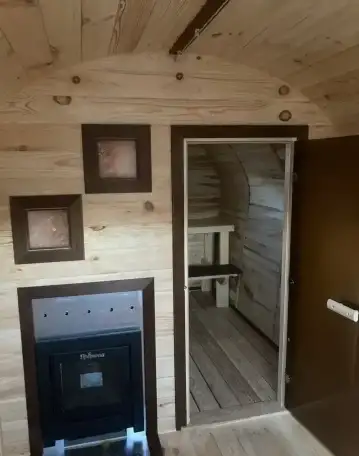 Сибирская баня-бочка из сосны высших сортов под ключ, фотография 2