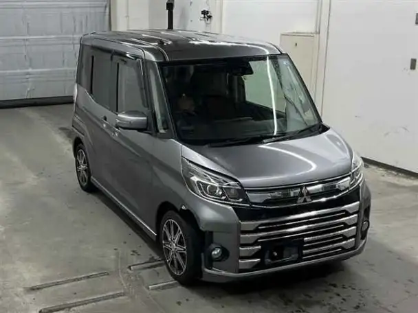 Микровэн турбо кей-кар Mitsubishi EK Space кузов B11A минивэн модификация Custom T Safety Package, фотография 1
