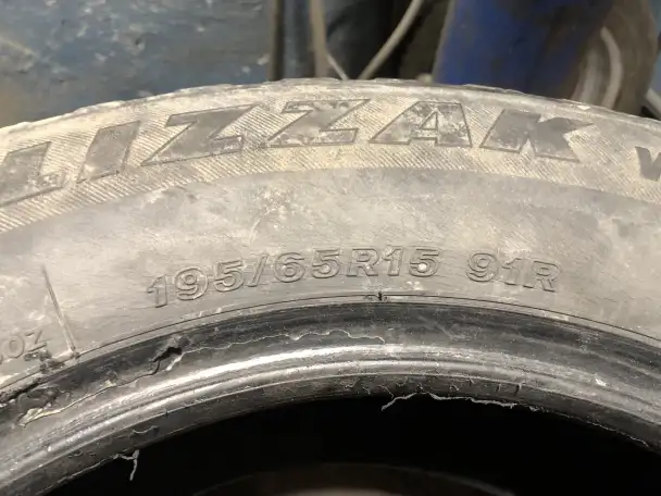 Шина бу Bridgestone Blizzak WS60 19565 R15 91R, фотография 3