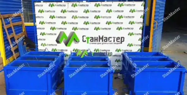 Форма для фундаментных блоков ФБС на 3 изделия, фотография 2