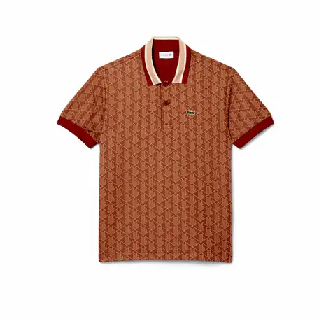 Мужское поло lacoste classic fit с монограммой, фотография 5