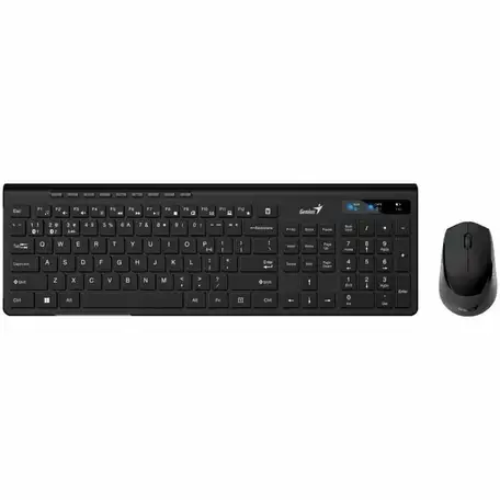Комплект беспроводная клавиатура + мышь genius slimstar 8230 bt, black, фотография 1