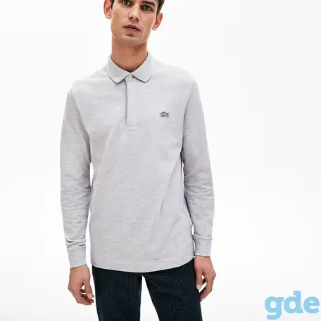 Мужское поло lacoste с длинными рукавами, фотография 1