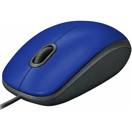 Мышь logitech m110, сине-черная, фотография 2
