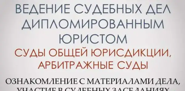 Представительство в суде дипломированный юрист, фотография 1
