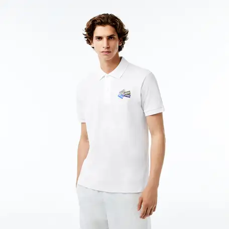 Мужское поло lacoste slim fit l.12.12, фотография 1