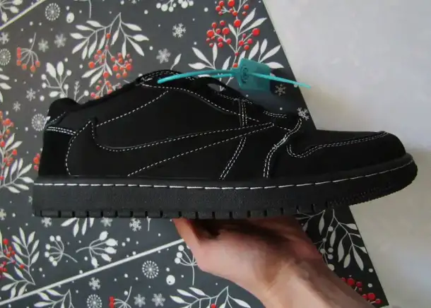 Nike Travis Scott x Air Jordan 1 Black Phantom, фотография 3