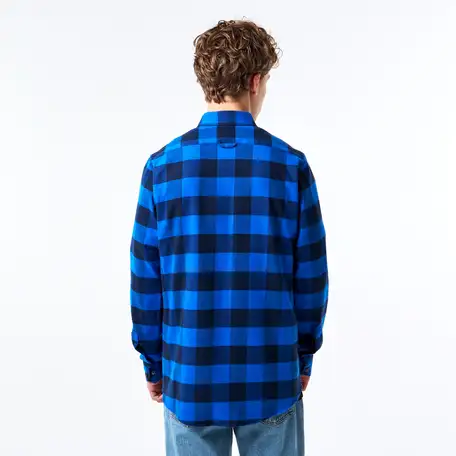 Мужская клетчатая рубашка lacoste slim fit, фотография 2