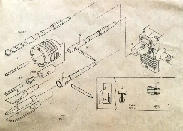 Перфоратор электрический  DauER ИЭ-4724, фотография 11