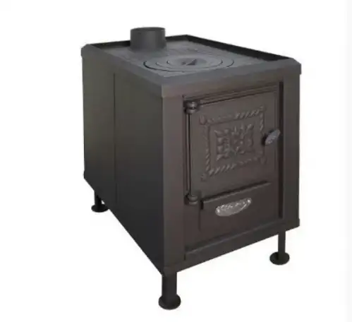 Печь отопительная чугун Stoker Садовая 150 м3 дом, фотография 1