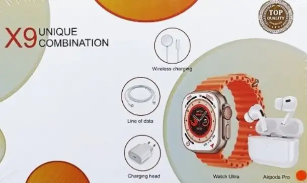 Новые смарт-часы с беспроводными наушниками, набор X9 Unique Combination, подарочный набор, фотография 2
