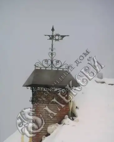 Дымники и флюгера кованые на заказ, фотография 5