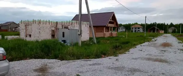 Продажа участка с недостроенным домом, Свердловская обл. пгт Верхне Дуброво КП