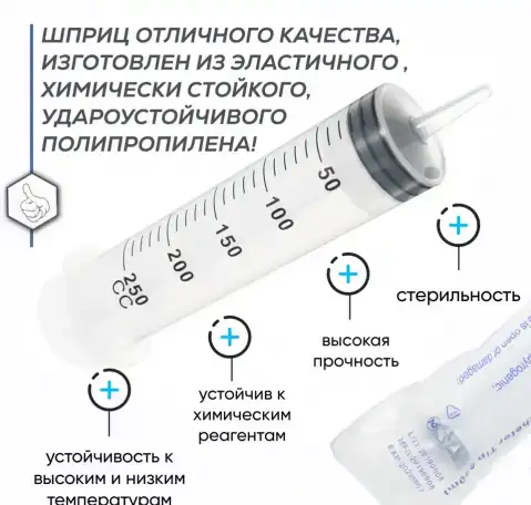 Большой Шприц Жане 250 мл, фотография 3