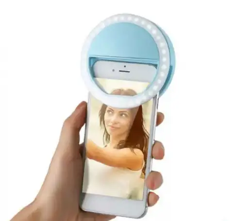 Светодиодное кольцо для селфи Selfie Ring Light на телефон, фотография 1