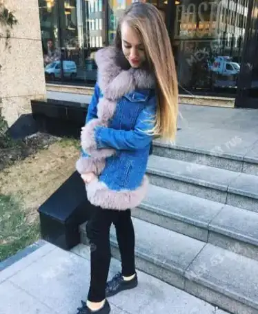 Джинсовка на синтипоне + мех Лучшее качество в Самарской области + ПОДАРОК !!!, фотография 8
