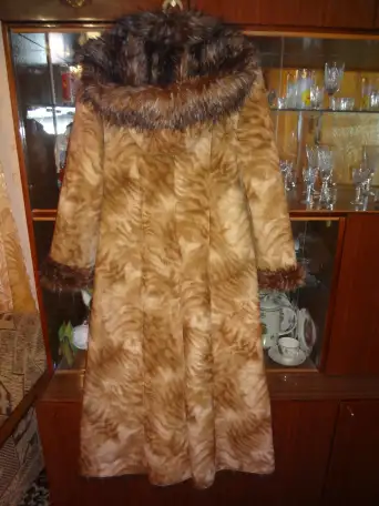 Женская дубленка из искусственного меха, фотография 4