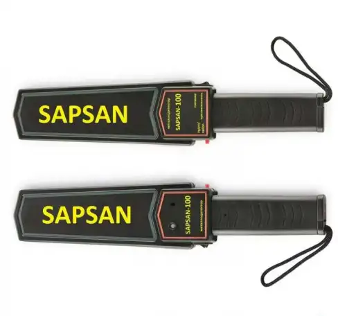 Sapsan-100+ Ручной досмотровый металлодетектор в комплекте с АКБ и зарядным устройством, фотография 1