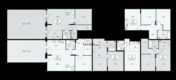 Продам дуплекс 128,70 м2, Проектируемый проезд № 7029, к. 6.1, фотография 3