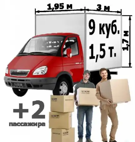 Грузоперевозки газель термобудка 3м, фотография 1