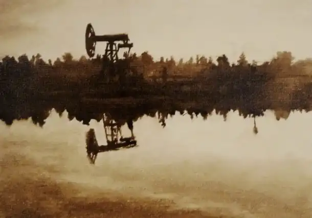 Картина нефтью на холсте Подарок нефтянику, фотография 7