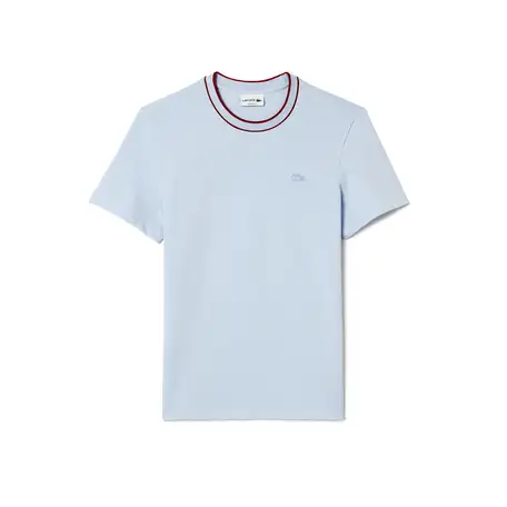 Мужская футболка lacoste с воротником в полоску из эластичного хлопка, фотография 5