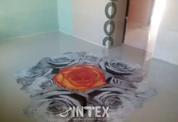 Матовые и глянцевые полимерные, 3D полы, фотография 4