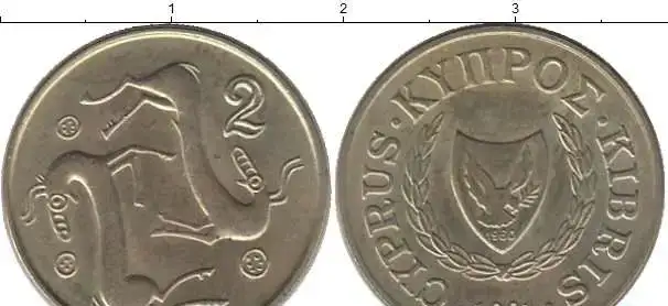 3 кипрские монеты 5, 10,25центов, фотография 1