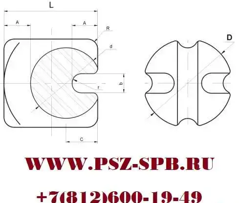 Изолятор такелажный ИТ-40 УХЛ1, фотография 1