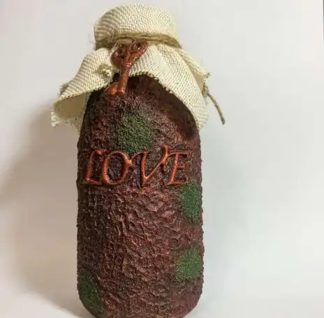 Стеклянная бутылка под старину, фотография 4