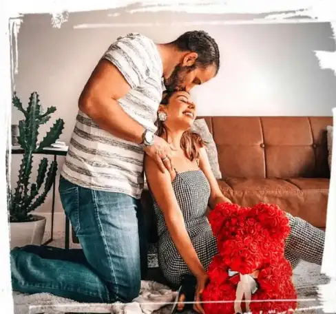 Мишка и зайка из Роз, фотография 2