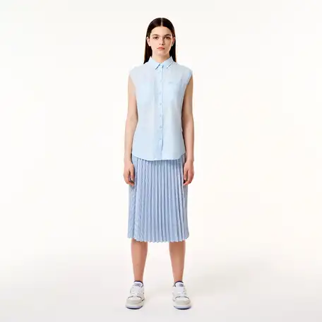 Женская рубашка lacoste из льна и тенселя, фотография 5