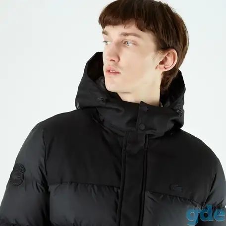 Мужская двусторонняя стеганая куртка lacoste loose fit с подкладкой, фотография 7