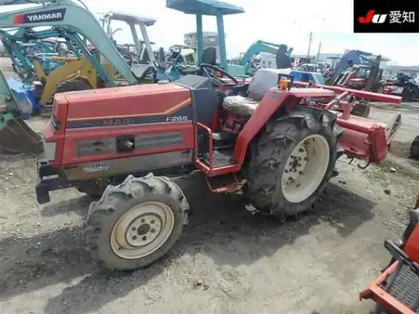 Минитрактор сх Yanmar F265D кузов 22B модификация сельскохозяйственный мини трактор 4х4 фреза наработка 2639,9 м. ч., фотография 4