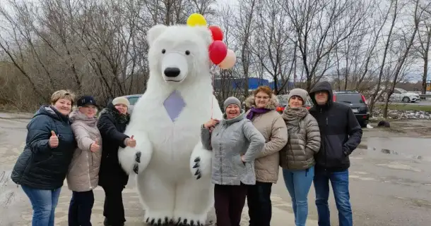 Большой белый медведь (Ростовая кукла), фотография 6