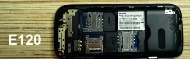 Philips E120 Black 2-сим,Ростест,оригинал, фотография 2