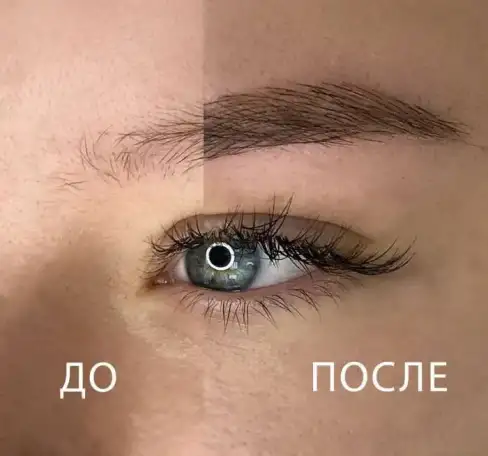 Перманент бровей волосками на год, фотография 8