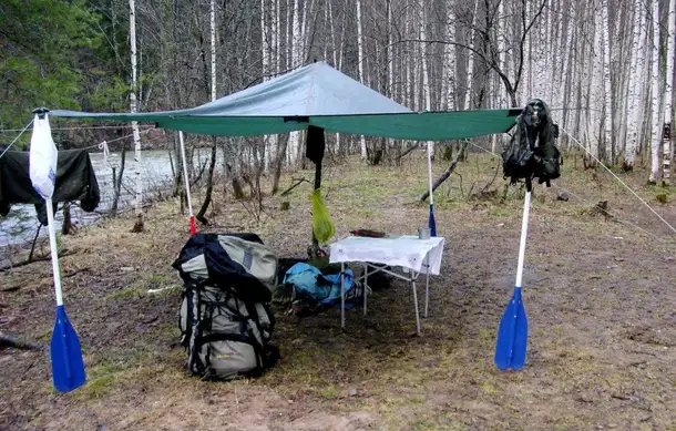 Тент туристический костровой urex 4.5х6, фотография 1