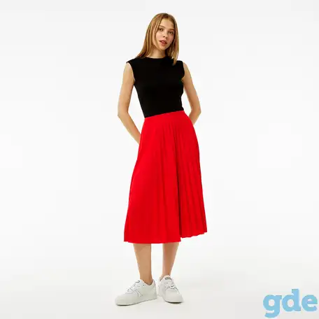 Женская плиссированная юбка lacoste, фотография 1