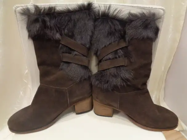 BEARPAW сапоги размер 42 натуральная замша и внутри, фотография 10